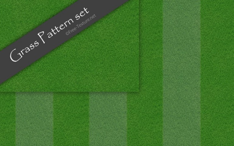 2種類の芝生テクスチャ素材・シームレスパターン（CG）